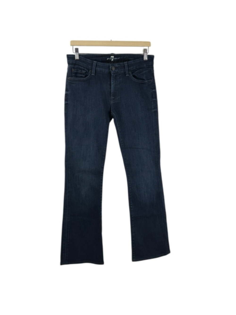 7 For All Mankind Kimmie straight leg jeans Dark Blue y2k sz 29